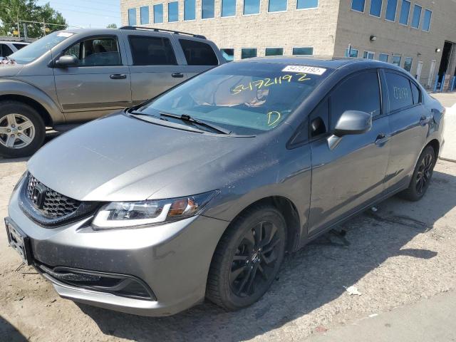 2HGFB2F80DH519923 - 2013 HONDA CIVIC EX GRAY photo 2