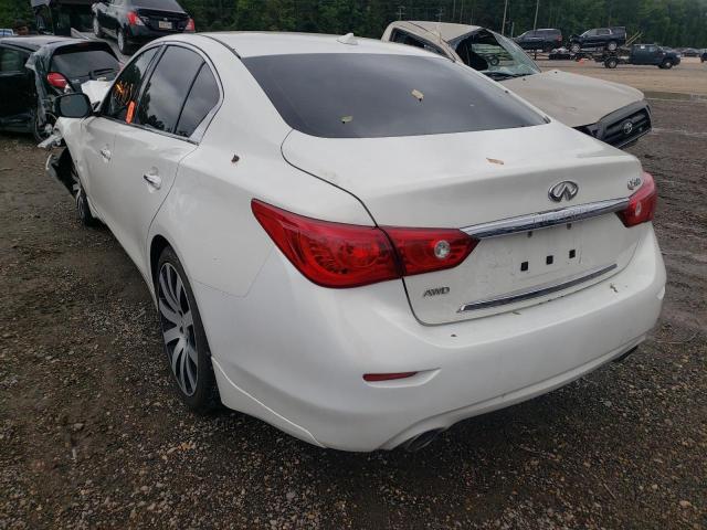 JN1BV7AR3FM413499 - 2015 INFINITI Q50 BASE WHITE photo 3