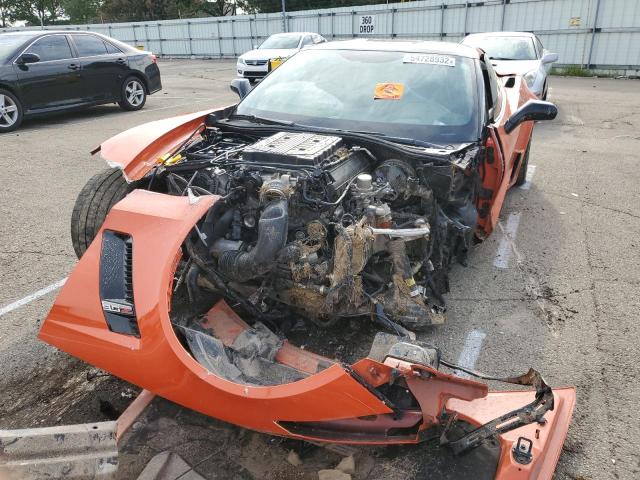 1G1YR2D62K5600701 - 2019 CHEVROLET CORVETTE Z ORANGE photo 9