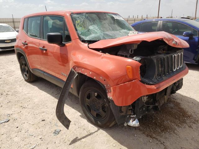 ZACCJAAT1FPC31887 - 2015 JEEP RENEGADE S ORANGE photo 1