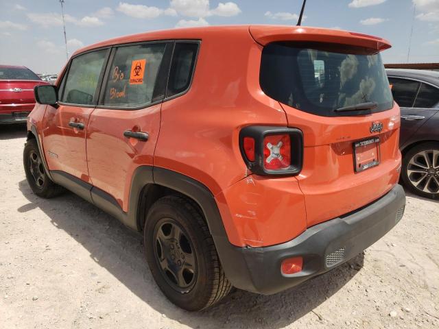 ZACCJAAT1FPC31887 - 2015 JEEP RENEGADE S ORANGE photo 3