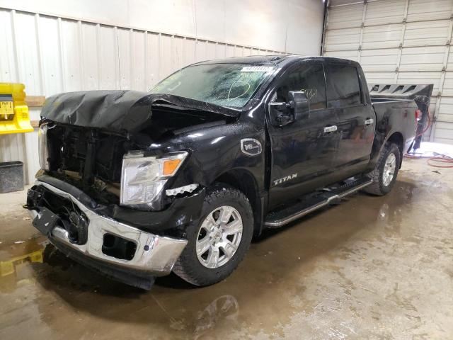 1N6AA1E57HN551498 - 2017 NISSAN TITAN SV BLACK photo 2