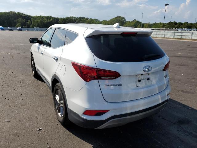 5NMZTDLB6HH003970 - 2017 HYUNDAI SANTA FE S WHITE photo 3