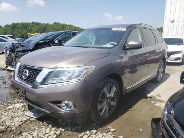 5N1AR2MM9DC689619 - 2013 NISSAN PATHFINDER TAN photo 2