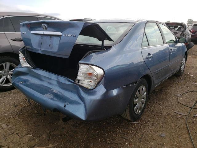 4T1BE32K84U804678 - 2004 TOYOTA CAMRY LE BLUE photo 4