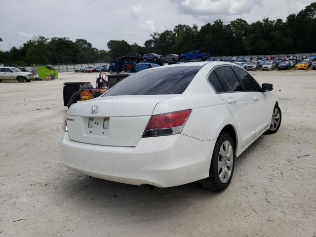 1HGCP26898A129959 - 2008 HONDA ACCORD WHITE photo 4