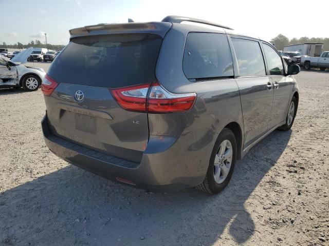 5TDKZ3DC6KS971945 - 2019 TOYOTA SIENNA LE GRAY photo 4