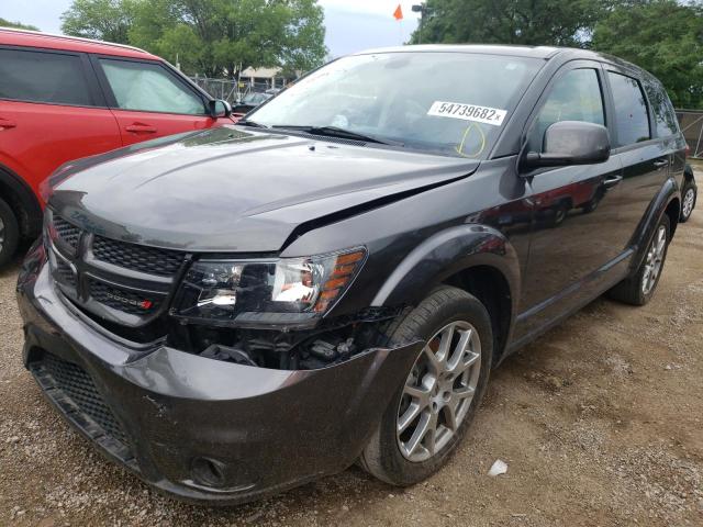 3C4PDDEG4JT389102 - 2018 DODGE JOURNEY GT GRAY photo 2