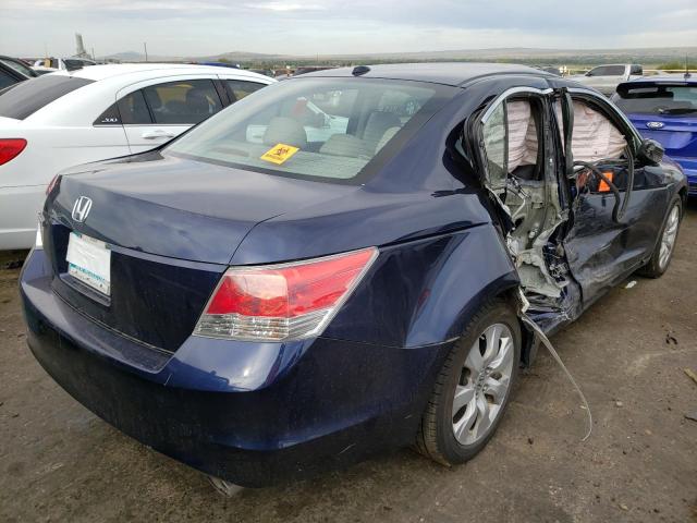 1HGCP2F84AA059339 - 2010 HONDA ACCORD EXL BLUE photo 4