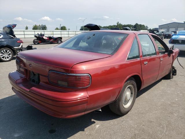1G1BL53E9PR118308 - 1993 CHEVROLET CAPRICE CL მუქწითელი ფოტო 4