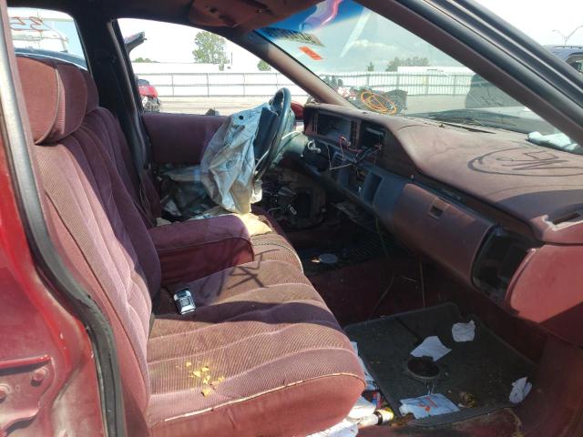 1G1BL53E9PR118308 - 1993 CHEVROLET CAPRICE CL მუქწითელი ფოტო 5