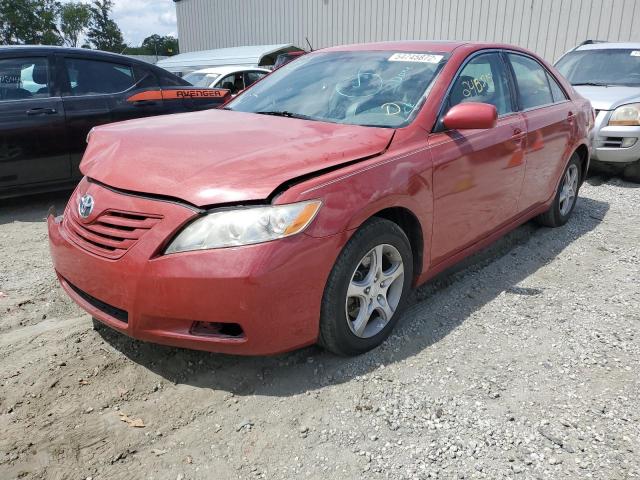 4T1BE46K17U004728 - 2007 TOYOTA CAMRY CE RED photo 2