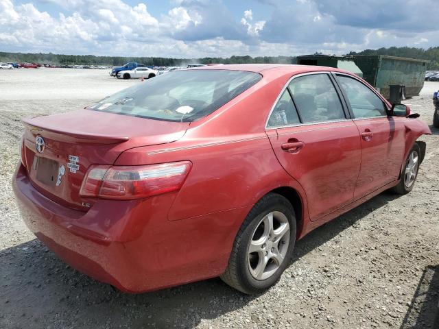 4T1BE46K17U004728 - 2007 TOYOTA CAMRY CE RED photo 4