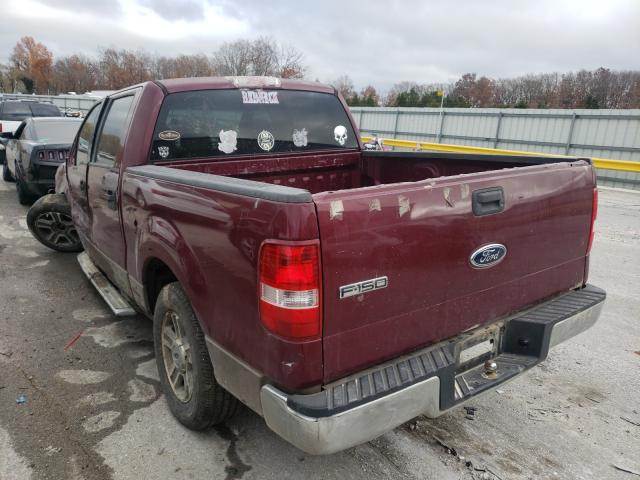 1FTRW12W95KE90933 - 2005 FORD F150 SUPER MAROON photo 3