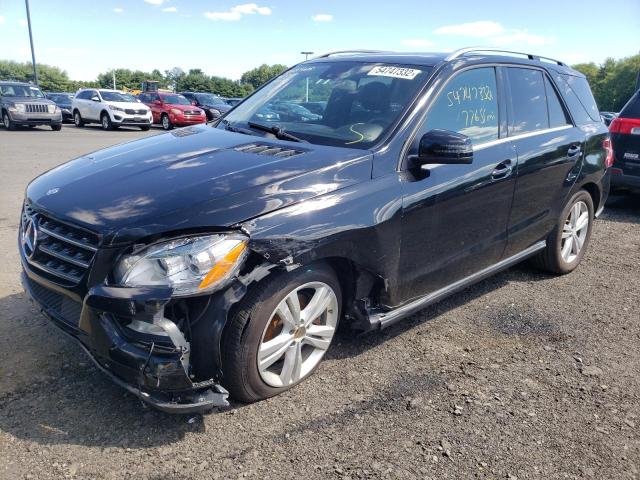 4JGDA5HBXFA615669 - 2015 MERCEDES-BENZ ML 350 4MA BLACK photo 2