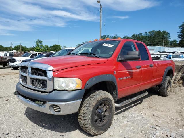 3D7KS28C75G838399 - 2005 DODGE RAM 2500 S RED photo 2