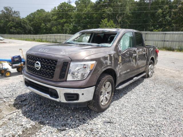 1N6AA1E66KN534501 - 2019 NISSAN TITAN PLAT CHARCOAL photo 2