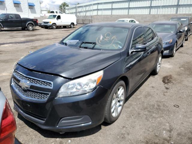 1G11D5RR6DF114393 - 2013 CHEVROLET MALIBU 1LT გრაფიტი ფოტო 2