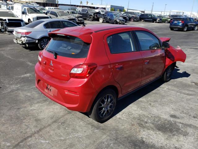 ML32A3HJ2KH014803 - 2019 MITSUBISHI MIRAGE ES RED photo 4
