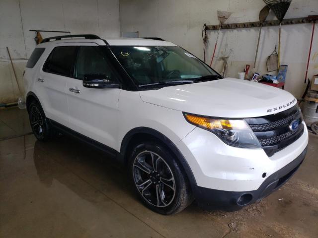 1FM5K8GT1DGA89388 - 2013 FORD EXPLORER S WHITE photo 1