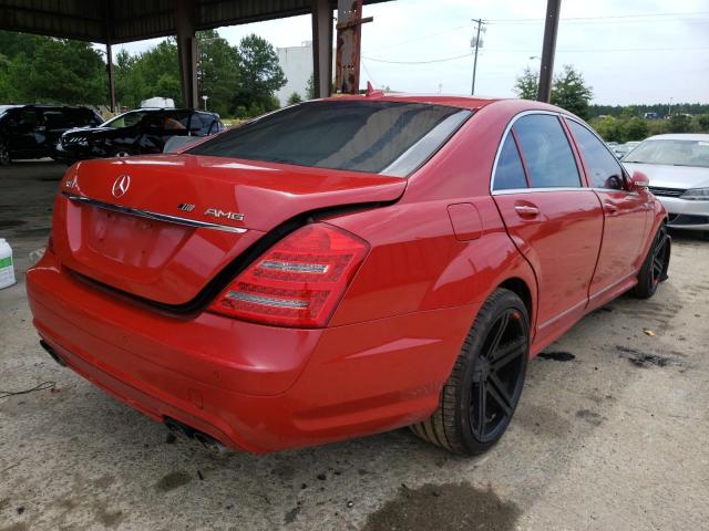WDDNG77X48A163713 - 2008 MERCEDES-BENZ S 63 AMG RED photo 4