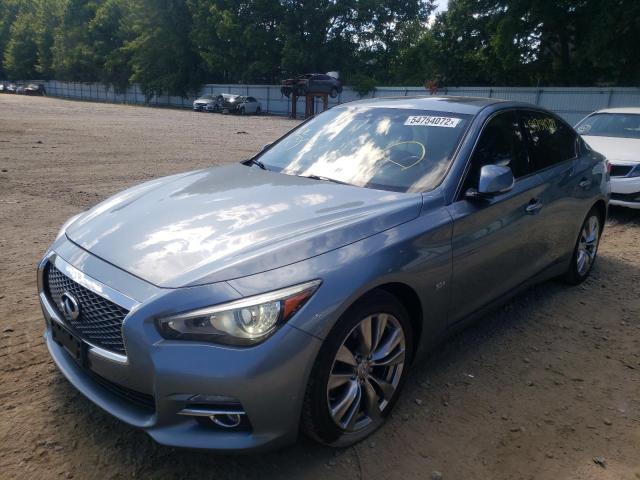 JN1EV7AR1HM834055 - 2017 INFINITI Q50 PREMIU BLUE photo 2