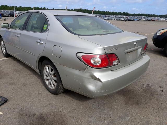 JTHBF30GX25033159 - 2002 LEXUS ES 300 SILVER photo 9