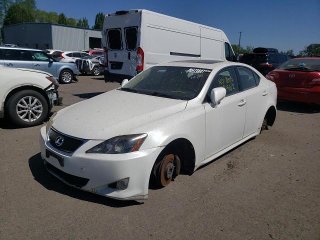 JTHBE262785020578 - 2008 LEXUS IS 350 WHITE photo 2