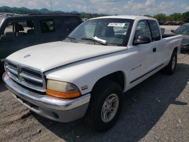 1B7GL22N1YS753191 - 2000 DODGE DAKOTA WHITE photo 2