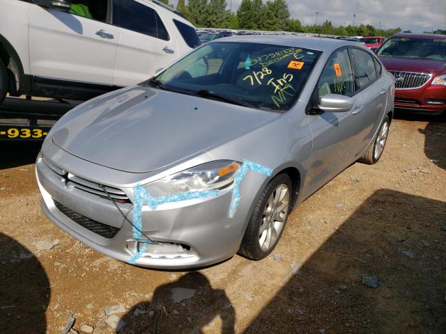 1C3CDFBA2DD714080 - 2013 DODGE DART SXT SILVER photo 2