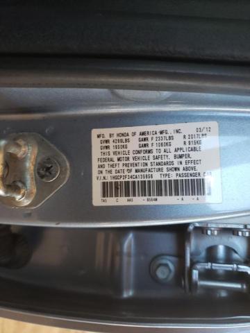 1HGCP2F34CA135956 - 2012 HONDA ACCORD LX  photo 10