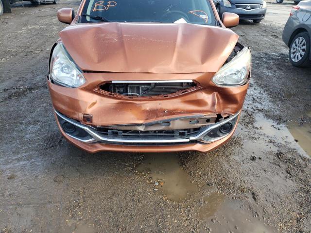 ML32A3HJ2HH002725 - 2017 MITSUBISHI MIRAGE ES ORANGE photo 9