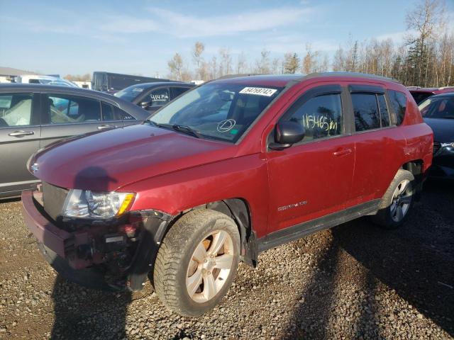 1C4NJCAB7CD672610 - 2012 JEEP COMPASS RED photo 2
