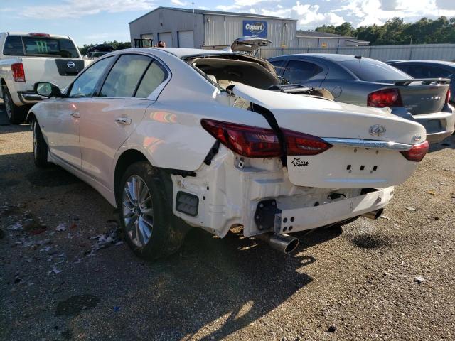 JN1EV7AP9KM514309 - 2019 INFINITI Q50 LUXE WHITE photo 3