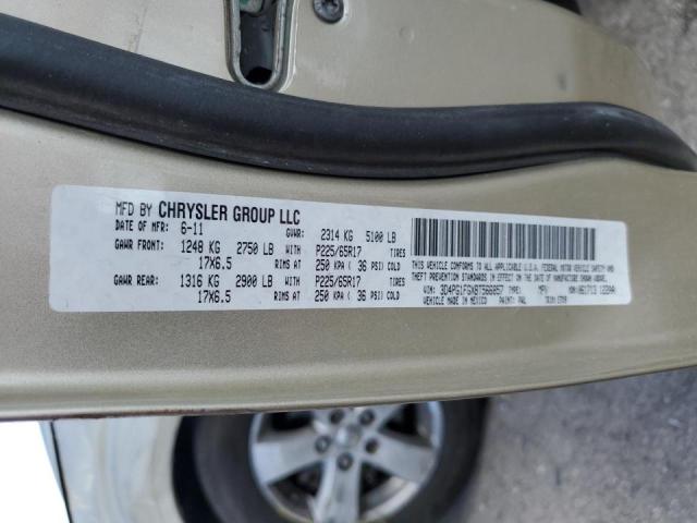 3D4PG1FGXBT566857 - 2011 DODGE JOURNEY MA GOLD photo 10