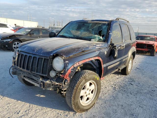 1J4GK48K97W517157 - 2007 JEEP LIBERTY SP BLUE photo 2