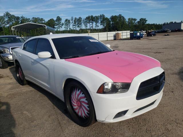 2C3CDXAG7EH358600 - 2014 DODGE CHARGER PO WHITE photo 1