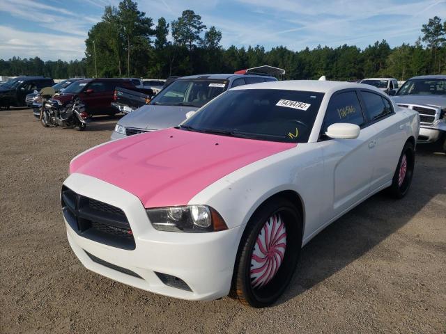 2C3CDXAG7EH358600 - 2014 DODGE CHARGER PO WHITE photo 2