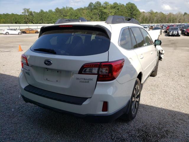 4S4BSANC7H3215263 - 2017 SUBARU OUTBACK WHITE photo 4