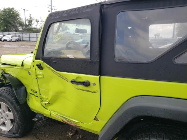 1C4AJWAGXGL325487 - 2016 JEEP WRANGLER S GREEN photo 10