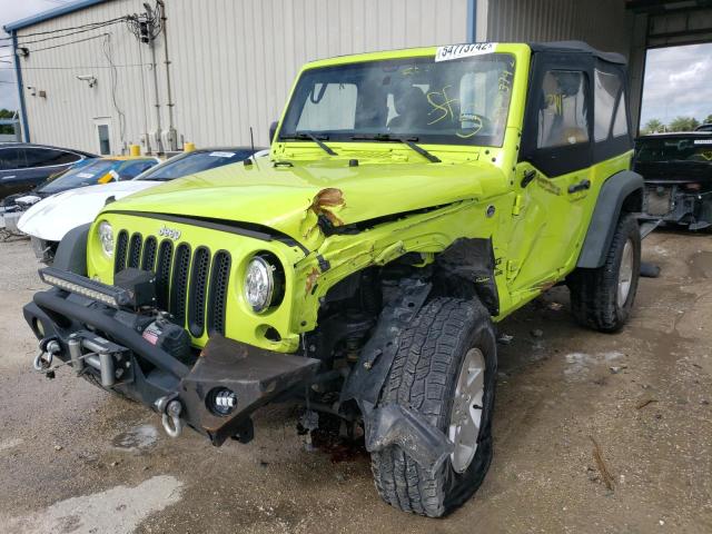 1C4AJWAGXGL325487 - 2016 JEEP WRANGLER S GREEN photo 2