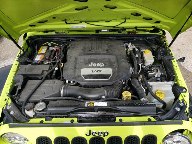 1C4AJWAGXGL325487 - 2016 JEEP WRANGLER S GREEN photo 7
