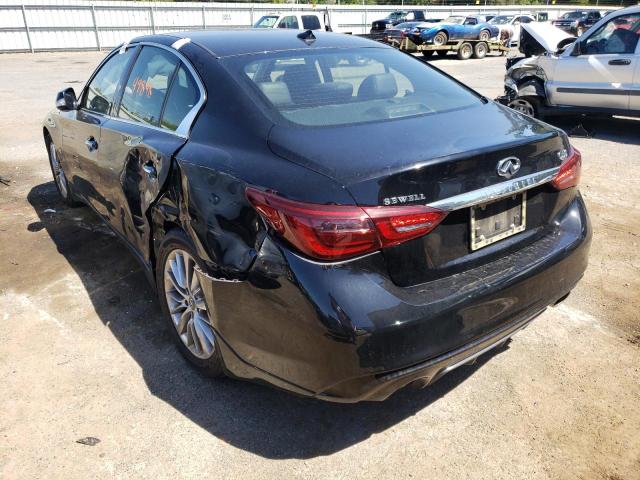 JN1EV7AP4JM352944 - 2018 INFINITI Q50 LUXE BLACK photo 3