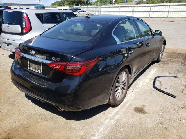 JN1EV7AP4JM352944 - 2018 INFINITI Q50 LUXE BLACK photo 4