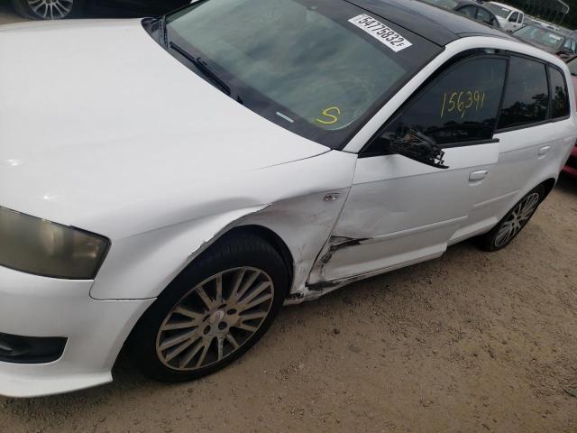 WAUNE78P58A192813 - 2008 AUDI A3 2.0 PRE WHITE photo 9