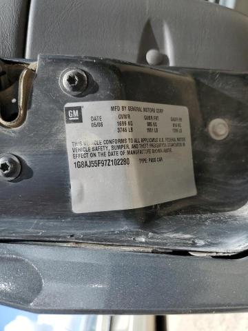 1G8AJ55F97Z102280 - 2007 SATURN ION LEVEL GRAY photo 10