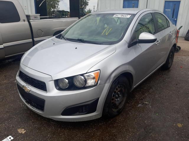 1G1JB5SH4F4180382 - 2015 CHEVROLET SONIC LS SILVER photo 2