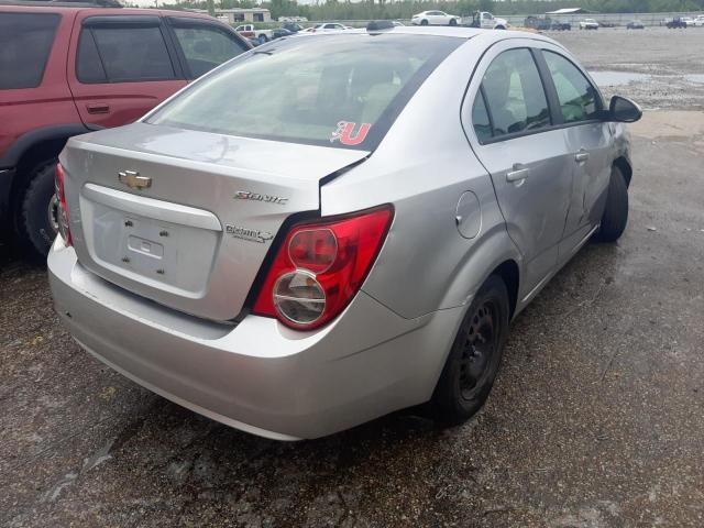 1G1JB5SH4F4180382 - 2015 CHEVROLET SONIC LS SILVER photo 4