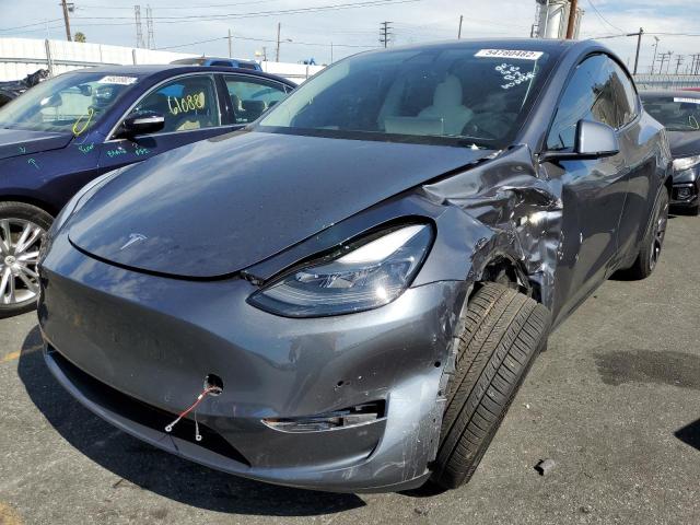 7SAYGDEF6NF350697 - 2022 TESLA MODEL Y فحمي صورة 2