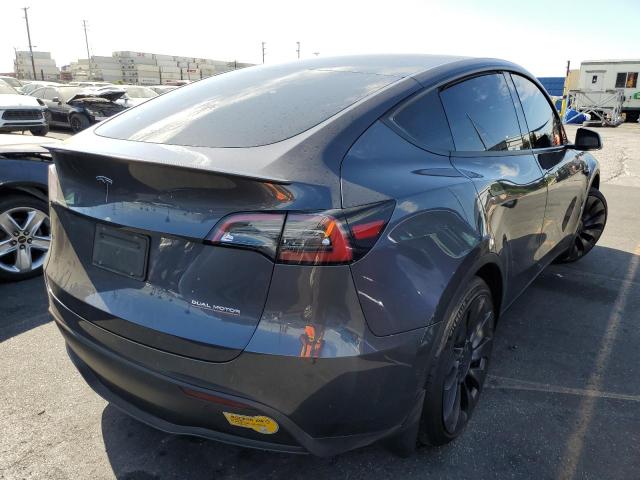 7SAYGDEF6NF350697 - 2022 TESLA MODEL Y فحمي صورة 4